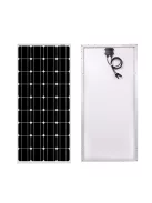 Solar system, 1200W (1,2kW) solar panel, 5000W inverter, 100A Hybrid MPPT charger black, 24V battery
