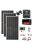 Szigetüzemű napelem rendszer 1,32kW, 5000W inverter, 12V/24V/36V/48V 100A hibrid MPPT töltésvezérlő, 24V-os rendszer