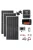 Szigetüzemű napelem rendszer 1,395kW, 5000W inverter, 12V/24V/36V/48V 100A hibrid MPPT töltésvezérlő, 24V-os rendszer