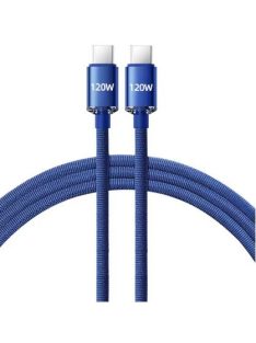 120W USB-C USB-C Gyors Töltőkábel, Kék