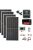 Szigetüzemű napelem rendszer 1,76kW, 5000W inverter, 12V/24V/36V/48V 100A hibrid MPPT töltésvezérlő, 24V-os rendszer