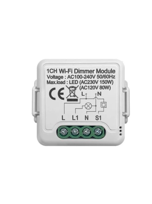 TUYA Light Switch DIY LED Dimmer single relay, WiFi