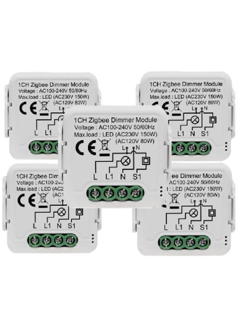 TUYA Light Switch DIY LED Dimmer Switch, Zigbee 1 Gang