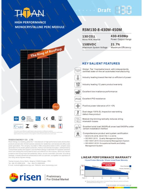 OFF GRID Solar system, 2,2kW 440W solar panel, 5000W inverter, 100A Hybrid MPPT charger black, 24V battery