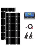 Solar system, 200W solar panel, 20A charger 
