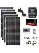 OFF GRID Solar system, 2,64kW 440W solar panel, 5000W inverter, 100A Hybrid MPPT charger black, 24V battery