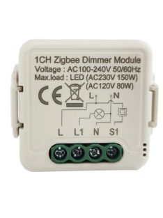 TUYA Dimmer Switch Module 2 Gang With Neutral 2 Way, Zigbee