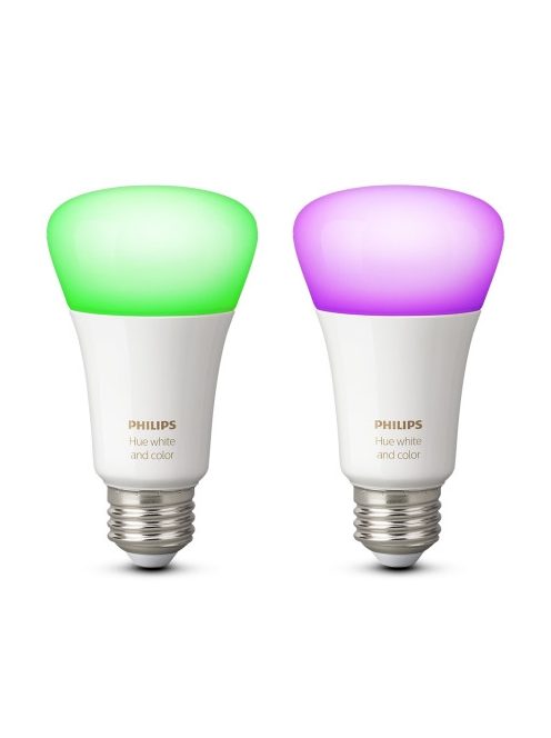 2 pieces Philips Hue White and Color ambiance 9W E27
