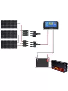 Solar system, 300W solar panel, 30A charger 