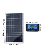 Solar system, 30W solar panel, 30A charger, cabels