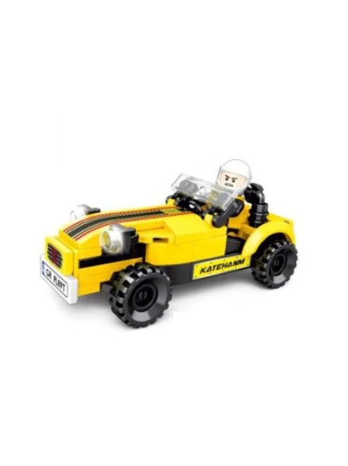 Caterham Racing Car Building Block - 80 pcs - yellow