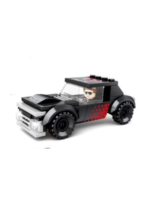 Racing Car Building Block - 80 pcs - black
