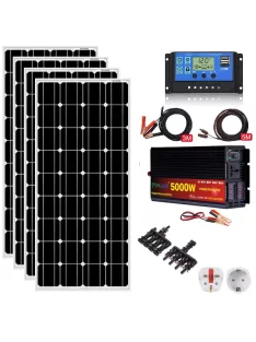 Solar system, 400W solar panel, 5000W inverter, 30A charger 