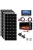 Solar system, 400W solar panel, 5000W inverter, 30A charger 