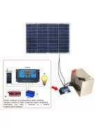 Solar system, 30W solar panel,1600W inverter, 10A charger 