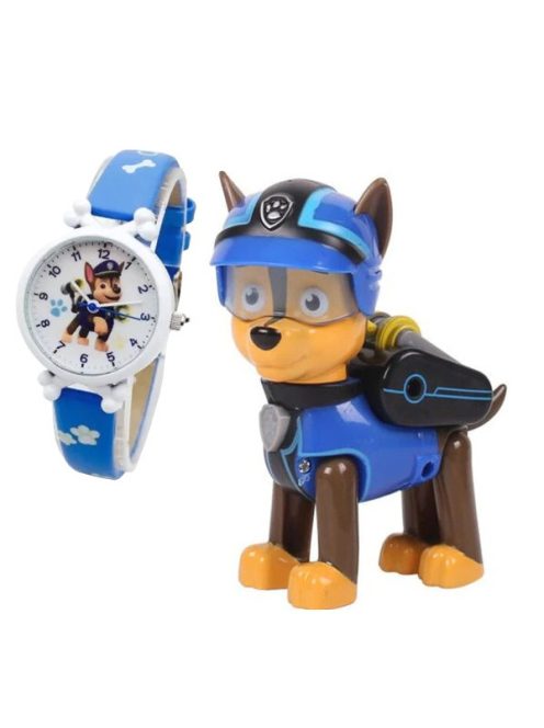 Paw Patrol Chase digital watch and Chase figure 
