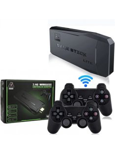   4K HD Video Game Console 2.4G Double Wireless Controller For PS1/FC/GBA Retro TV Dendy Game Console 10000 Games Stick