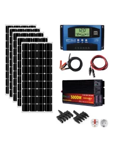   Solar system, 500W solar panel, 5000W inverter, 60A MPPT charger 
