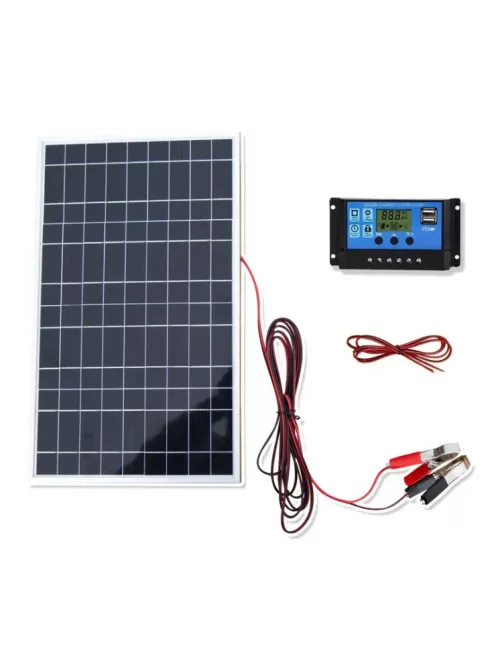 Solar system, 50W solar panel, 30A charger, cabels