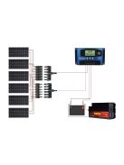 Solar system, 600W solar panel, 5000W inverter, 60A MPPT charger 