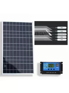 Solar system, 60W solar panel, 30A charger, cabels