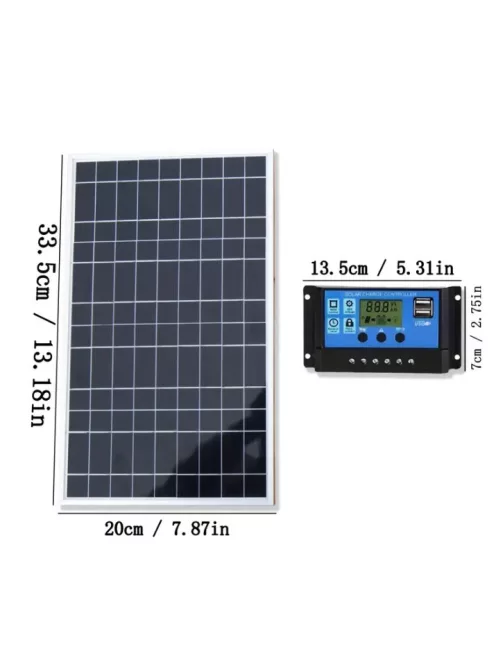 Solar system, 60W solar panel, 30A charger, cabels