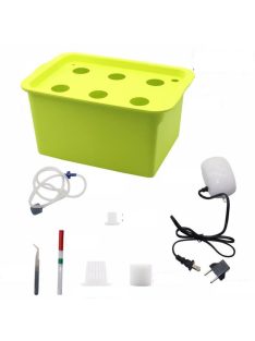   6 Holes Plant Site Hydroponic Garden Pots Planters System Indoor Garden Cabinet Box Grow Kit Bubble Nursery Pots 220V/110V 1 Set