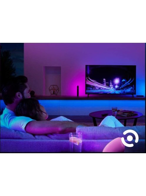 Philips Hue white & colour Ambient Lightstrip Plus 2 m Base, Dimmable, 16 Million Colours, controllable via app, compatible with Amazon Alexa 