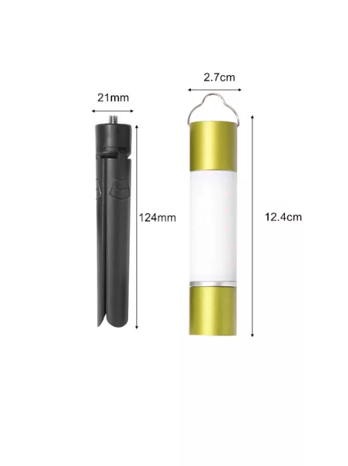 Outdoor Camping LED Flashlight - Black