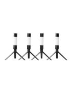 Többfunkciós LED zseblámpa állvánnyal - Fekete