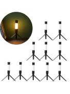 Többfunkciós LED zseblámpa állvánnyal - Fekete