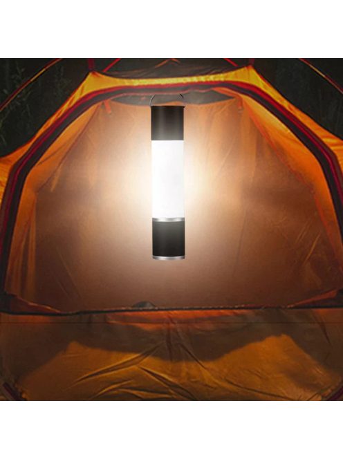 Outdoor Camping LED Flashlight - Black