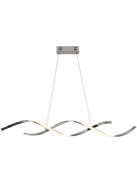 Modern LED függőlámpa króm színben