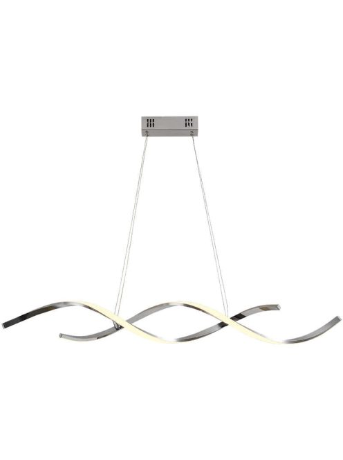 Modern LED függőlámpa króm színben