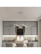 Modern LED függőlámpa króm színben