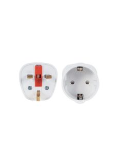 UK adapter, adapter angol aljzathoz, biztosítékkal
