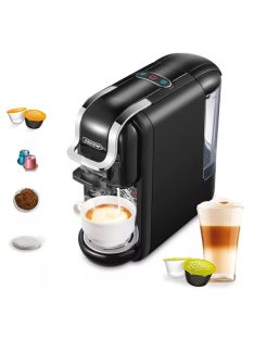   HiBREW 4-in-1 Multi Capsule Espresso Dolce Gusto Machine Compatible with Nespresso Capsule, Dolce Gusto Capsule and Ground Coffee, Italian 19 Bar