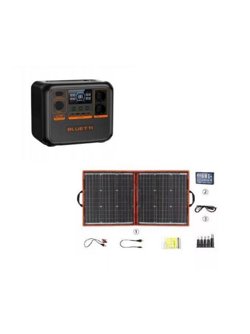 BLUETTI AC70P töltőállomás, szolár generátor 2000W/1000W, hordozható erőmű 100W hordozható napelemmel