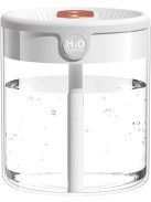 Cool Mist Humidifier H2o Air Humidifier 2L Large Capacity Double Nozzle with LCD Humidity Display Essential Oil Diffuser 