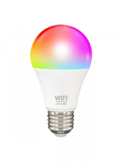Tuya WiFi compatible RGBCW color and white smart LED bulb E27 15W