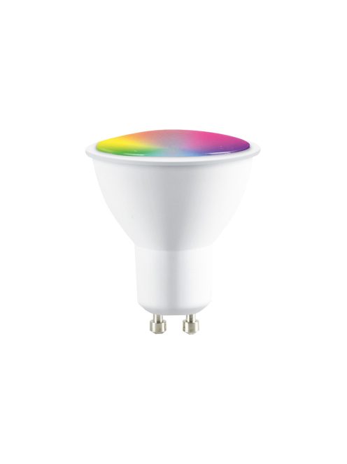 Tuya WiFi compatible RGB+CCT color and white smart LED bulb GU10 5W