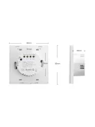 Philips Hue kompatibilis villanykapcsoló 3 pólusú nyomógombos Zigbee