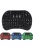 Vezeték nélküli mini billentyűzet TV Box, okostelefon, PC, játékkonzol kompatibilis, LED-es 