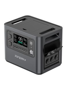   4000W töltőállomás, szolár generátor, hordozható erőmű + 200W napelem Aferiy P210, Dokio