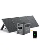 Aferiy  P180 Pro 1800W töltőállomás, szolár generátor, hordozható erőmű + 200W hordozható napelem