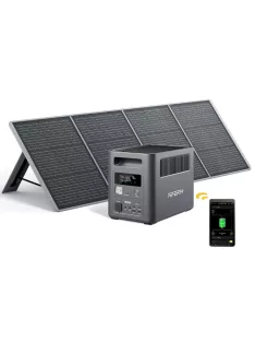   Aferiy  P180 Pro 1800W töltőállomás, szolár generátor, hordozható erőmű + 200W hordozható napelem