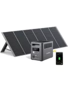 Aferiy P180 Pro 1800W töltőállomás, szolár generátor, hordozható erőmű + 400W hordozható napelem