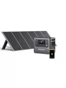 5600W / 2800W töltőállomás, szolár generátor, hordozható erőmű + 400W napelem Aferiy P280, Dokio