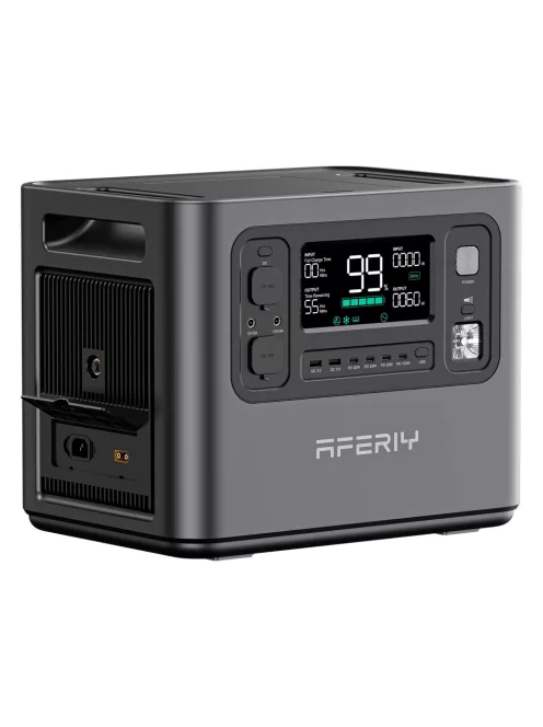 5600W / 2800W töltőállomás, szolár generátor, hordozható erőmű + 400W napelem Aferiy P280, Dokio