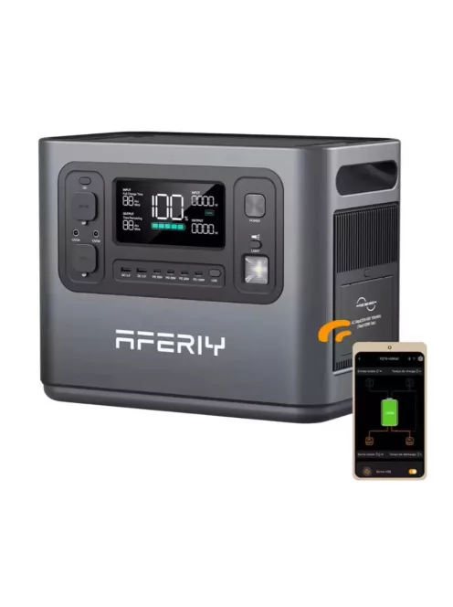 Aferiy P280 5600W / 2800W töltőállomás, szolár generátor, hordozható erőmű